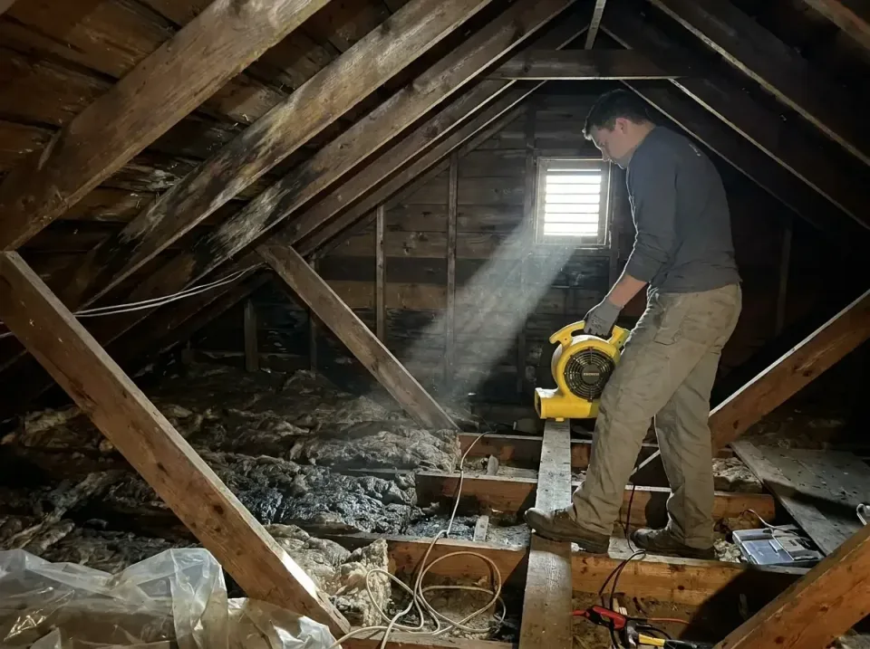 attic-water-damage-drying-proc-007 — frequently asked questions, Emergency Water Extraction & 24/7 Flood Response in Bergenf…